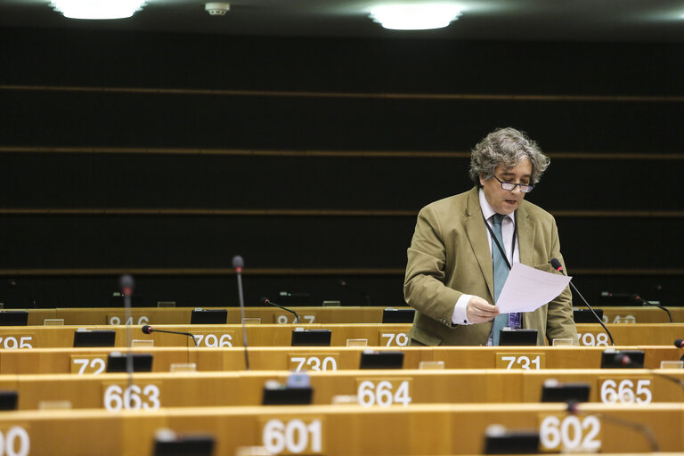 Suriet 4: Ricardo SERRAO SANTOS in plenary session in Brussels week 05 2015