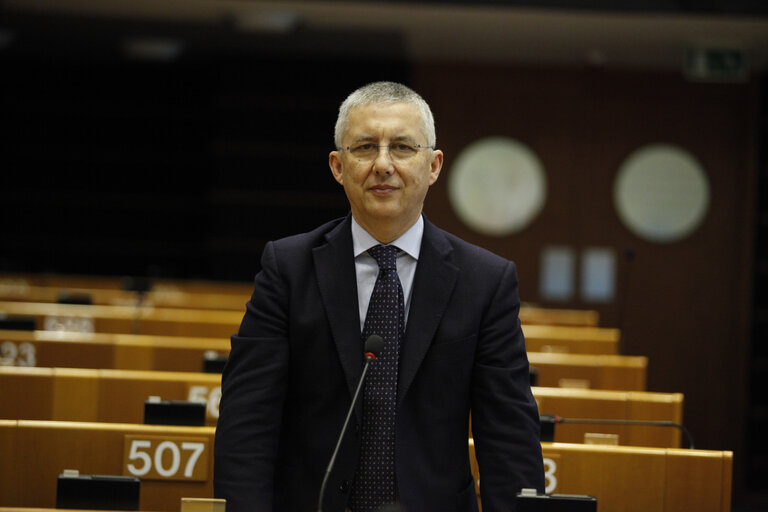 MEP Massimo PAOLUCCI at the European Parliament in Brussels