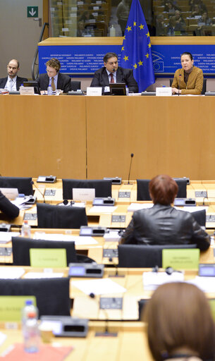 Foto 18: LIBE Committee hearing on foreign fighters with the President of Eurojust