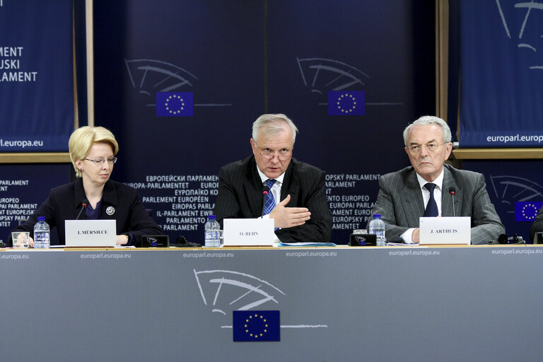 Fotografija 14: European Parliamentary Week. Press conference with EP Vice-President