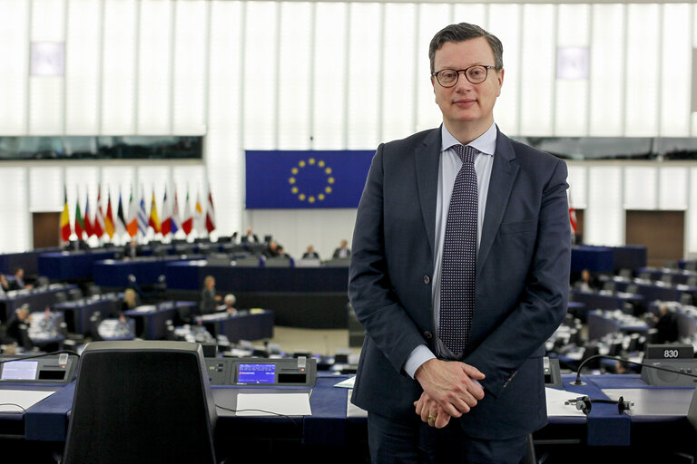 Photo 20 : Edouard FERRAND in Plenary  session week 03 2015 in Strasbourg