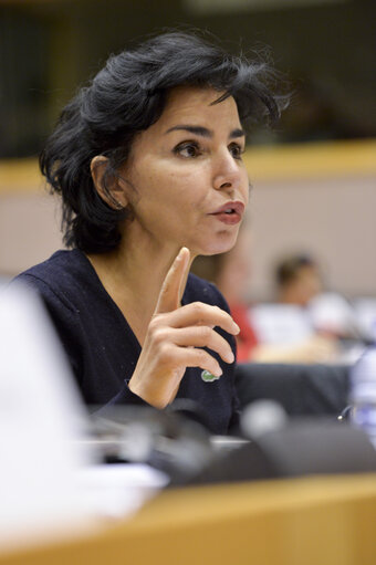 Foto 9: LIBE Committee hearing on foreign fighters with the President of Eurojust