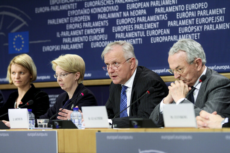 Fotografi 8: European Parliamentary Week. Press conference with EP Vice-President