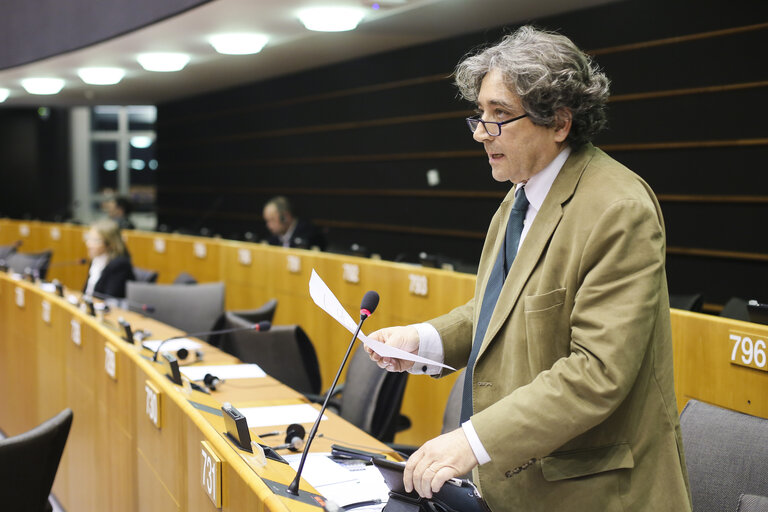 Suriet 3: Ricardo SERRAO SANTOS in plenary session in Brussels week 05 2015