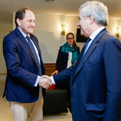 Fotogrāfija 2: Antonio TAJANI - EP President meets with Alexander Graf LAMBSDORFF