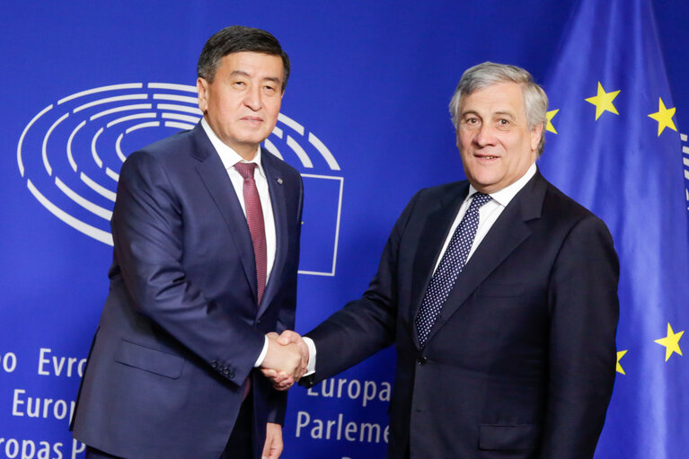 Nuotrauka 13: Visit of His Excellency Sooronbay JEENBEKOV - President of the Kyrgyz Republic to the European Parliament in Brussels