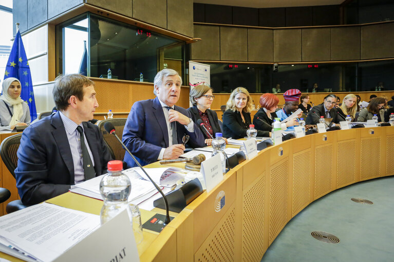 Photo 8 : High-level conference on Youth, Peace and Security - Promoting Youth in Peacebuilding - Opening speech by EP President