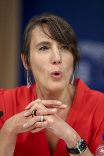 Fotografie 13: EP Press conference Adoption of the report on the Euro-Road Charging Directive