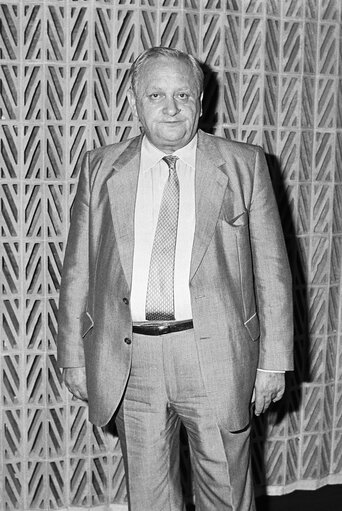 Kurt WAWRZIK in the front of the hemicycle in Strasbourg