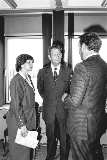 Visit of former King Michael I of Romania at the European Parliament in Strasbourg