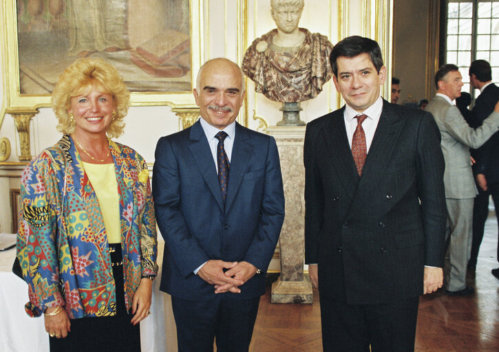 Fotogrāfija 5: Visit of King HUSSEIN of Jordan in Strasbourg in September 1991.