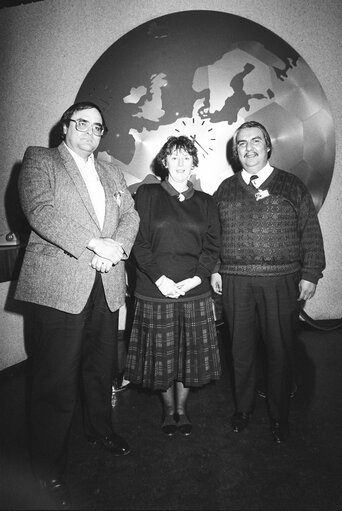 MEP Mary Elizabeth BANOTTI with guests in Strasbourg in April 1990