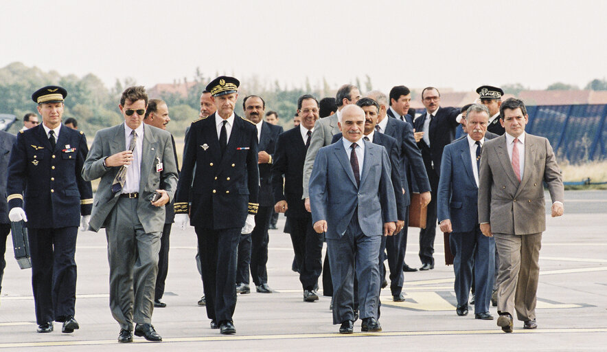 Fotogrāfija 6: Visit of King HUSSEIN of Jordan in Strasbourg in September 1991.