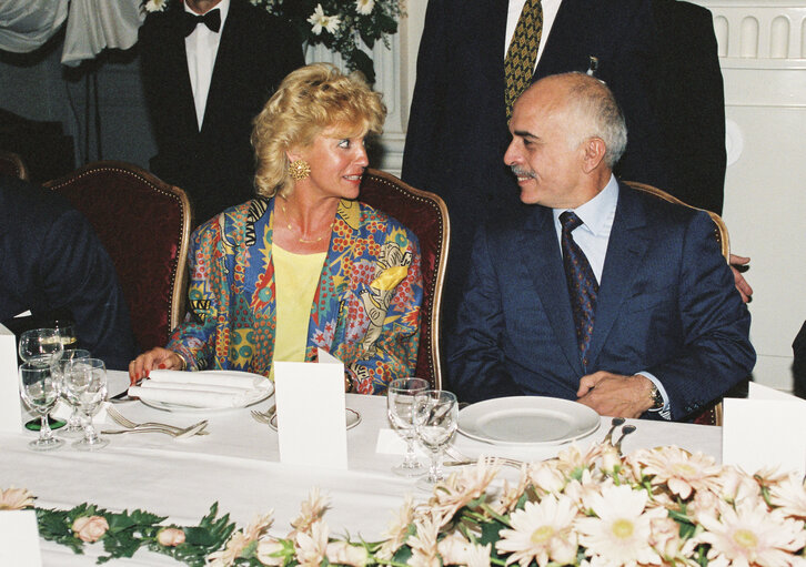 Zdjęcie 8: Visit of King HUSSEIN of Jordan in Strasbourg in September 1991.