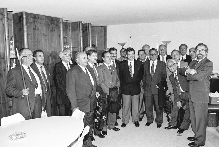 Enrique BARON CRESPO - EP President meets with guests at the European parliament in Strasbourg