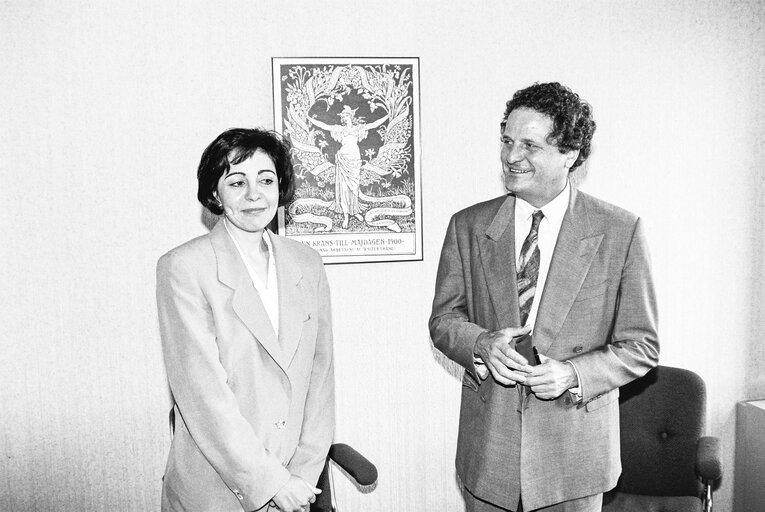 MEP Jean-Pierre COT meets with Maria DAMANAKI, President of the Hellenic Parliament at the European Parliament in Strasbourg