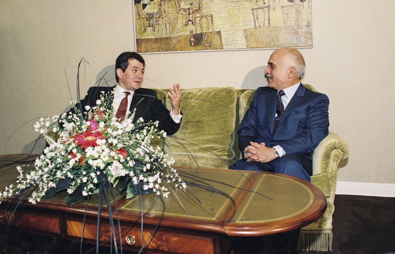 Fotografi 9: Visit of King HUSSEIN of Jordan in Strasbourg in September 1991.