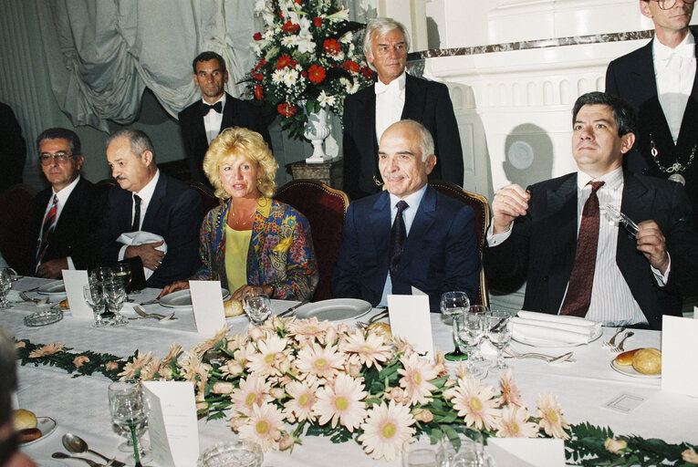 Foto 12: Visit of King HUSSEIN of Jordan in Strasbourg in September 1991.