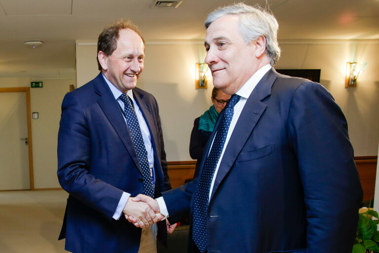 Fotogrāfija 3: Antonio TAJANI - EP President meets with Alexander Graf LAMBSDORFF