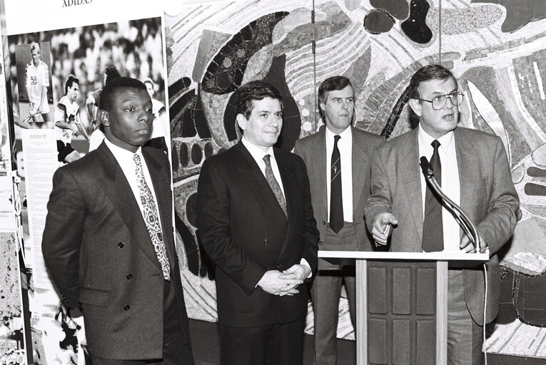 Photo 3: Event promoting sports in Europe, at the EP in Strasbourg.