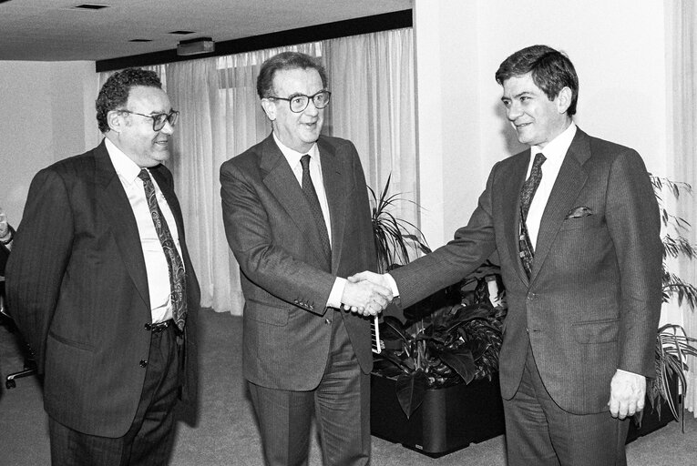 Enrique BARON CRESPO - EP President meets with Jorge SAMPAIO, Secretary General of the Socialist Party at the European Parliament in Strasbourg