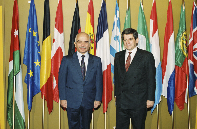 Fotogrāfija 14: Visit of King HUSSEIN of Jordan in Strasbourg in September 1991.