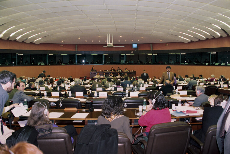 Meeting of the Group of the Party of European Socialists at the EP in Strasbourg.