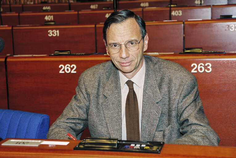 MEP Gerard R.P. FUCHS in the hemicycle at the European Parliament