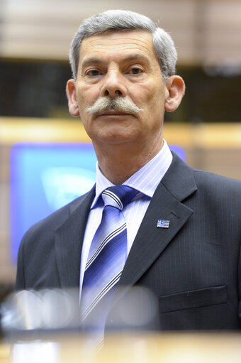 Fotagrafa 14: MEP Eleftherios SYNADINOS at the European Parliament in Brussels