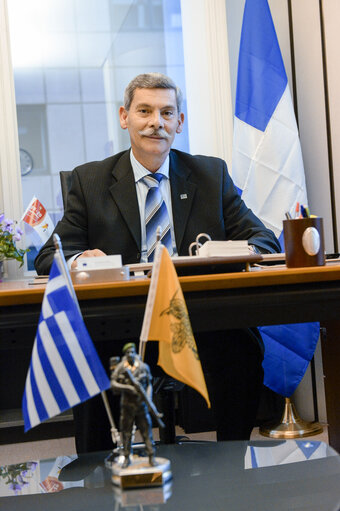 Fotagrafa 2: MEP Eleftherios SYNADINOS at the European Parliament in Brussels