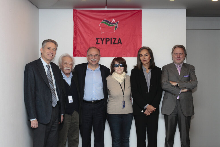 Fotogrāfija 18: Syriza MEPs at the European Parliament in Brussels