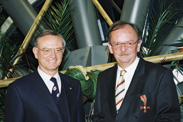 Nuotrauka 28: German MEPs are awarded the German 'Verdienstkreuz' (Merit Cross of the Federal Republic of Germany)