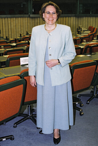 Foto 1: MEP Riitta MYLLER at the European Parliament in Strasbourg