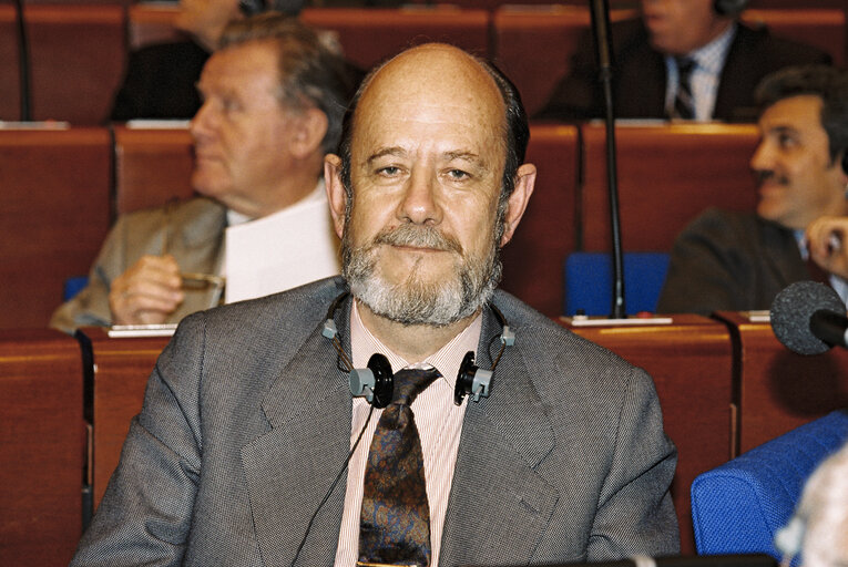 Photo 45 : Plenary Session in Strasbourg. Election of the President of the European Parliament