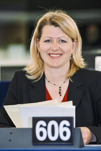 Karin SCHEELE   at the European Parliament in Strasbourg