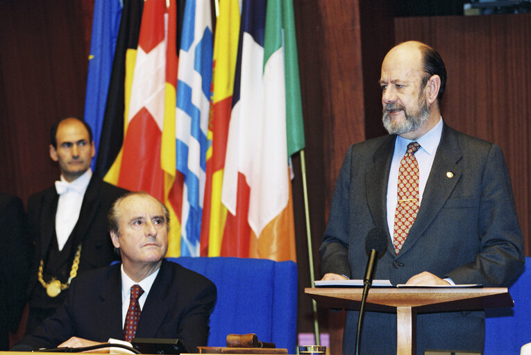 Fotogrāfija 46: The President of Austria makes an official visit to the EP in Strasbourg