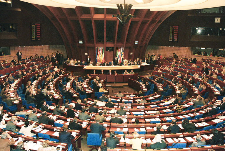 Photo 26 : Plenary Session in Strasbourg. Election of the President of the European Parliament