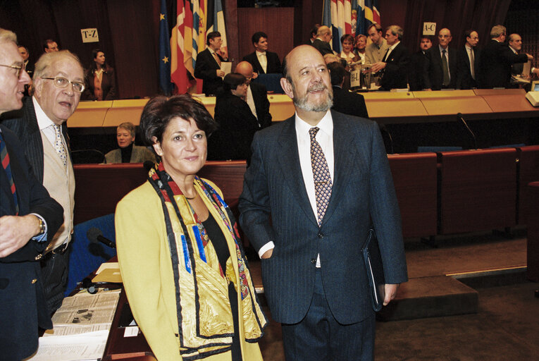 Photo 27 : Plenary Session in Strasbourg. Election of the President of the European Parliament