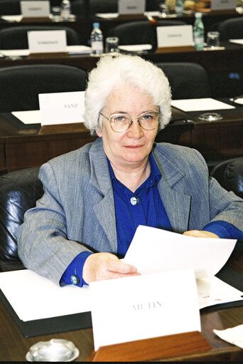 MEP Marie-Therese MUTIN at the European Parliament in Strasbourg