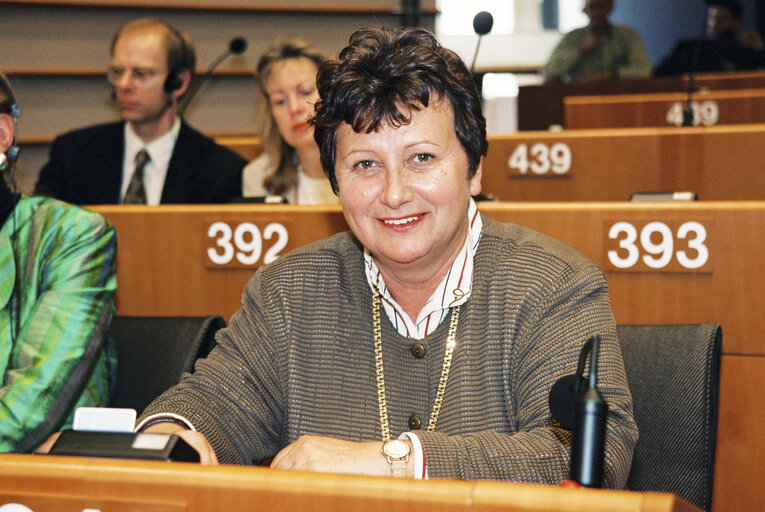 Foto 2: MEP Hilde HAWLICEK at the European Parliament in Brussels