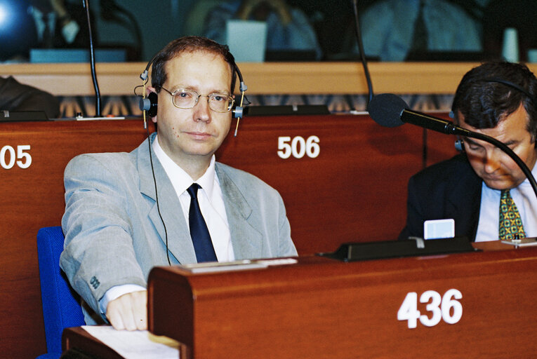 MEP Eric PINEL in Strasbourg