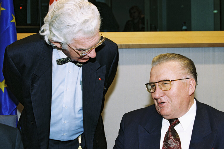 Fotografie 4: Visit of the President of Slovakia to the EP.