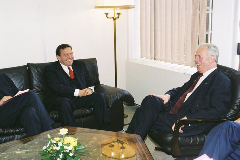 Снимка 4: The Speaker of the German Bundesrat meets with EC President at the EP in Strasbourg