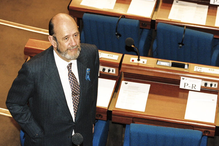 Photo 28 : Plenary Session in Strasbourg. Election of the President of the European Parliament