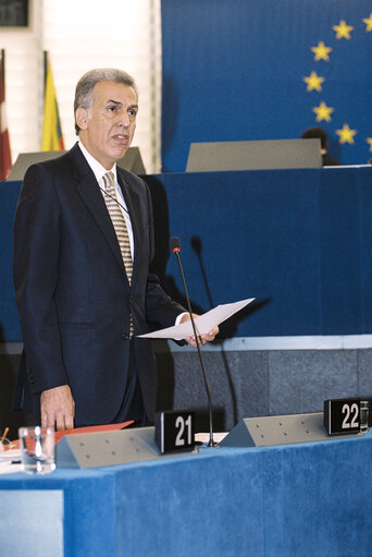 Fotogrāfija 27: Nikiforos DIAMANDOUROS in Plenary Session at the European Parliament in Strasbourg