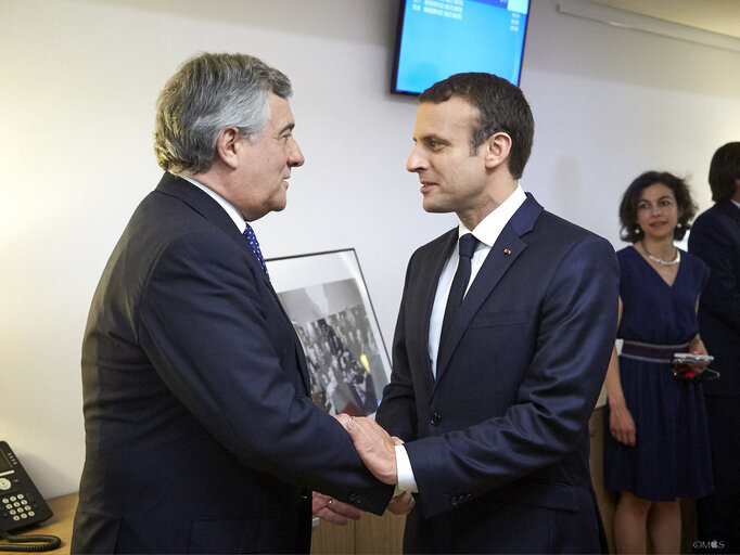 Fotografija 5: European Council June 2017 - EP President meets with the President of the French Republic