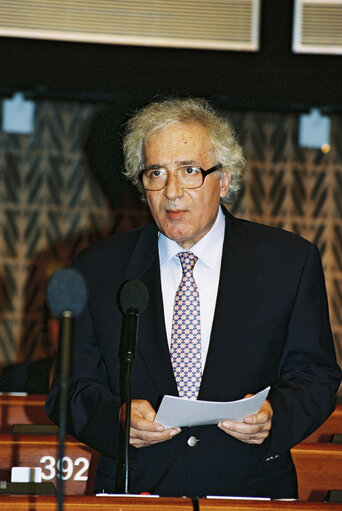 Foto 4: Plenary session in Strasbourg - Presentation of the European Ombudsman Yearly Report 1996