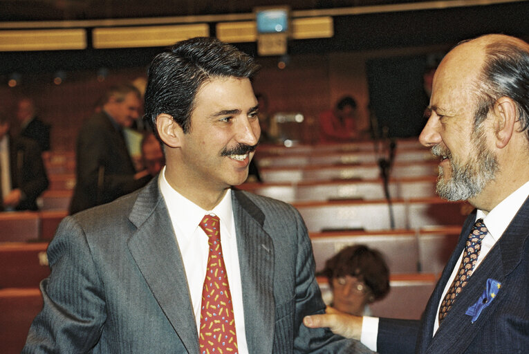 Photo 30 : Plenary Session in Strasbourg. Election of the President of the European Parliament