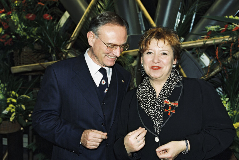 Nuotrauka 38: German MEPs are awarded the German 'Verdienstkreuz' (Merit Cross of the Federal Republic of Germany)