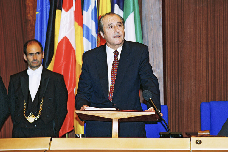 Fotogrāfija 38: The President of Austria makes an official visit to the EP in Strasbourg